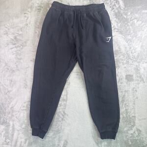 Gymshark Joggers Sweatpants Black Athletic Tapered Gym Training Size M